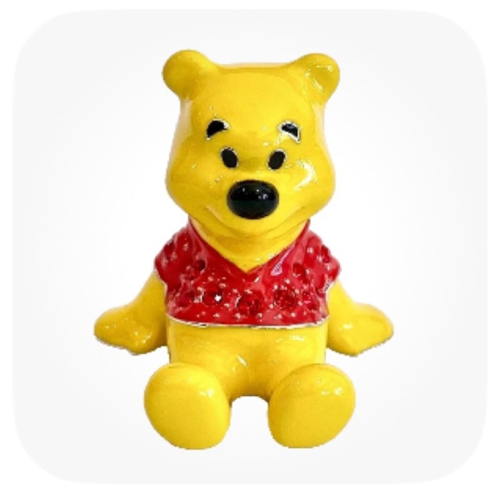 Disney Parks Arribas Brothers Swarovski® Crystal Winnie Pooh Jeweled Mini Figure